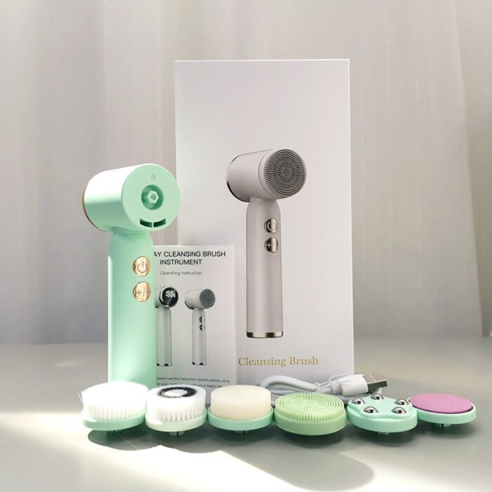 Portable IPX6 Waterproof Facial Cleansing Electric LCD Display Skin Clean Beauty Device