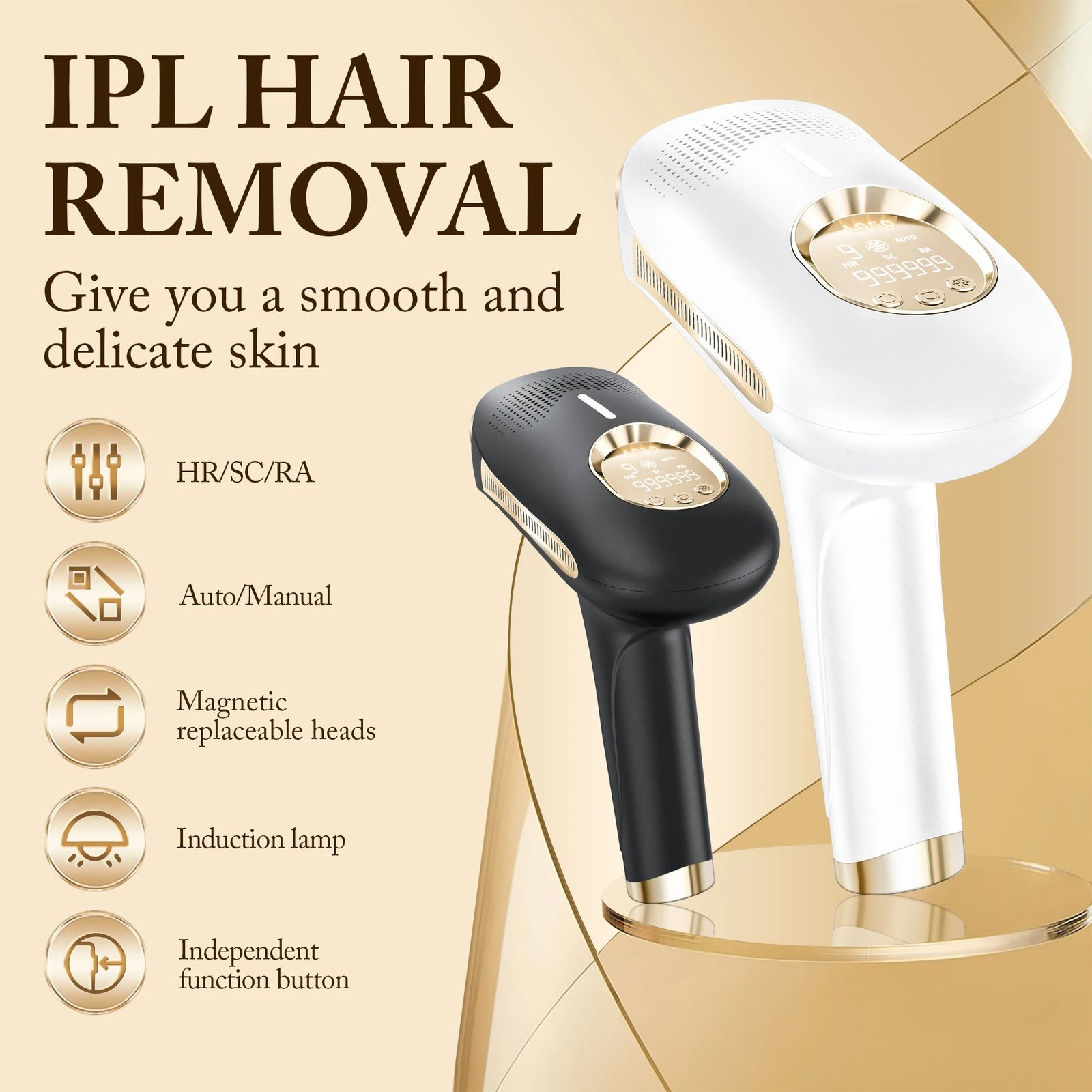 Portable Painless Home Permanent IPL Hair Removal Machine Electric Power Supply Cool IPL Device
