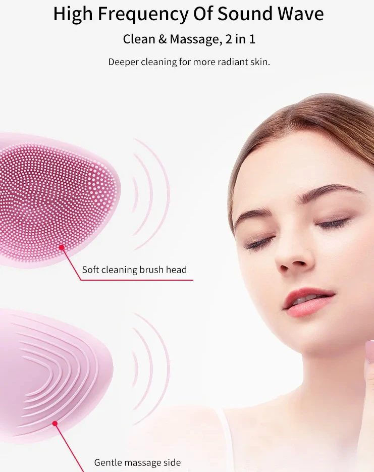 Sonic Facial Cleansing Brush Home Use Tools Supplier