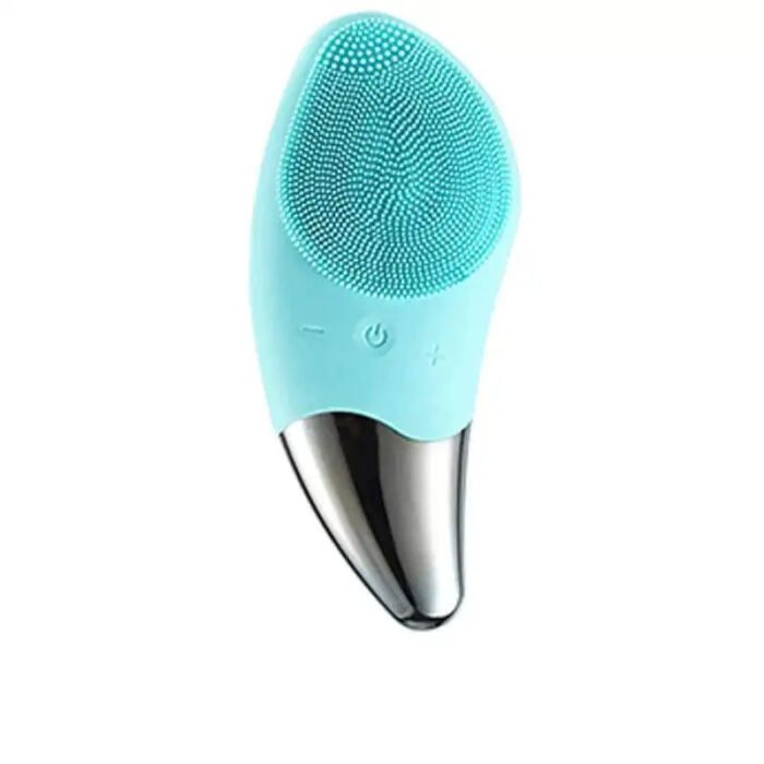 Sonic electric vibrator face scrubber exfoliator skin cleaner massage wash machine silicone facial cleansing brush