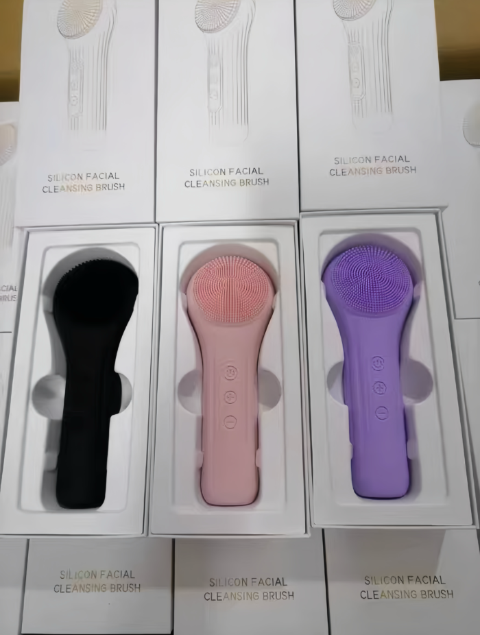 Waterproof Silicone Brushes Deep Cleaning Facial Cleansing Brush with Heat Hot Compress