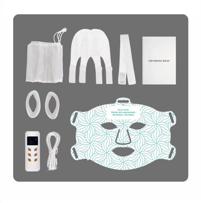 4 Colors Women Beauty Silicone LED Face 630nm 850nm Red Light Therapy Mask Anti-Aging LED Facial Mask