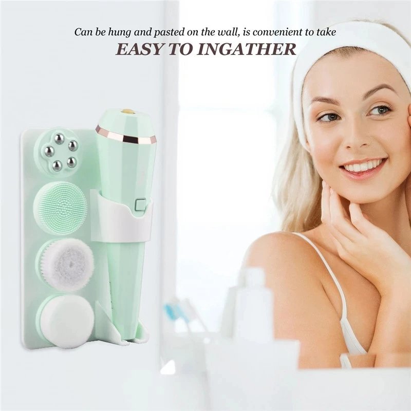 4 in 1 Waterproof Electric Facial Massager Deep Cleaning Brush Face Cleansing Tool(