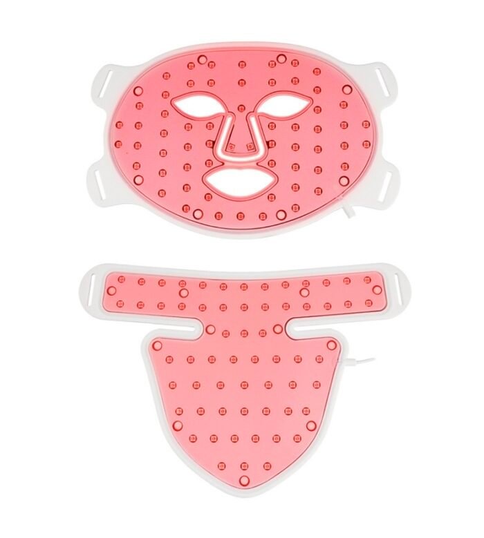 8 Colors 830nm 630nm Red LED Lamp Silicone Face and Neck Lift LED Face Mask
