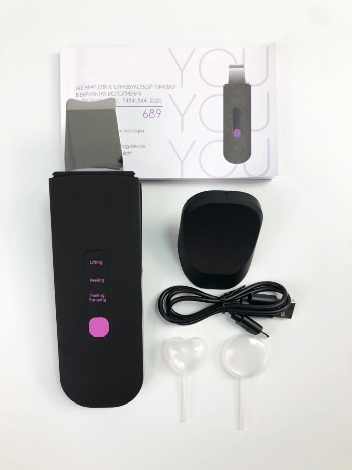Beauty Equipment Stainless Steel Ultrasonic Mist Sprayer Skin Scrubber Face Skin Spatula Blackhead Remover