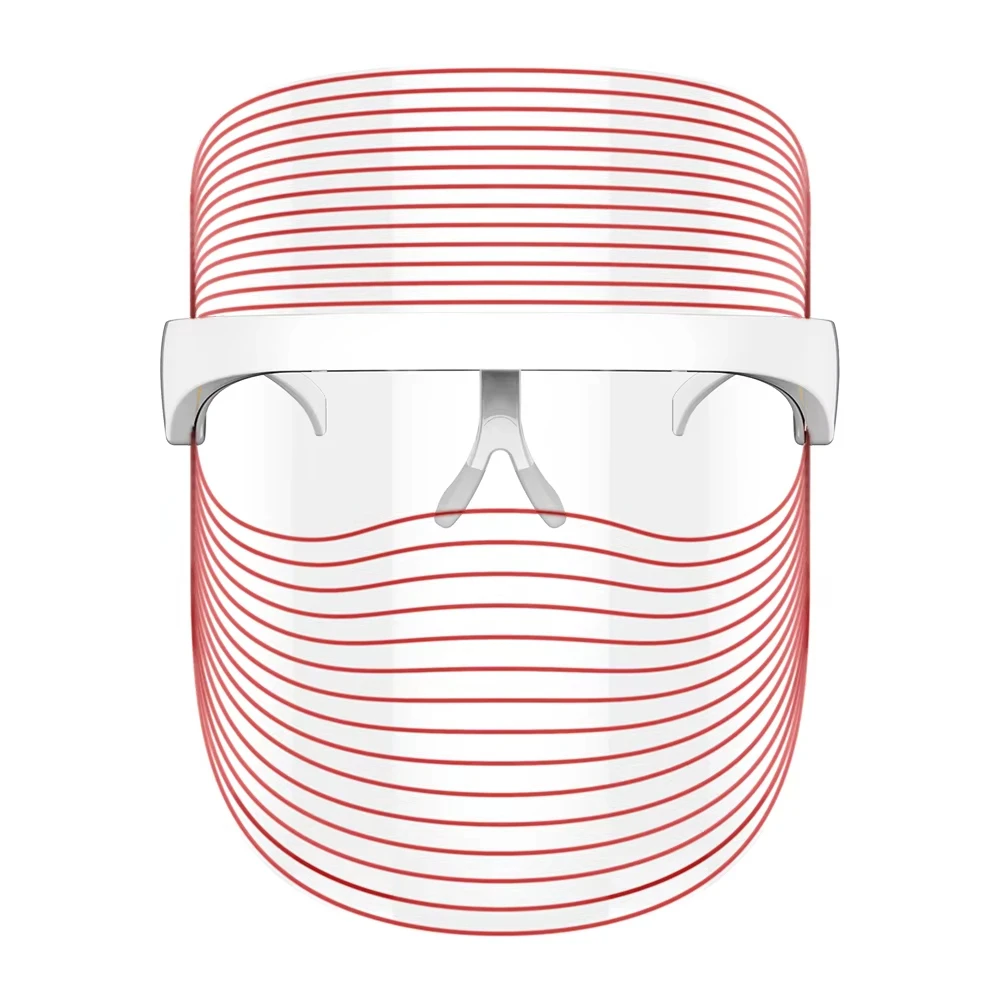 Custom Portable 7 Colors Anti Wrinkle Red Light Face Mask Home Use