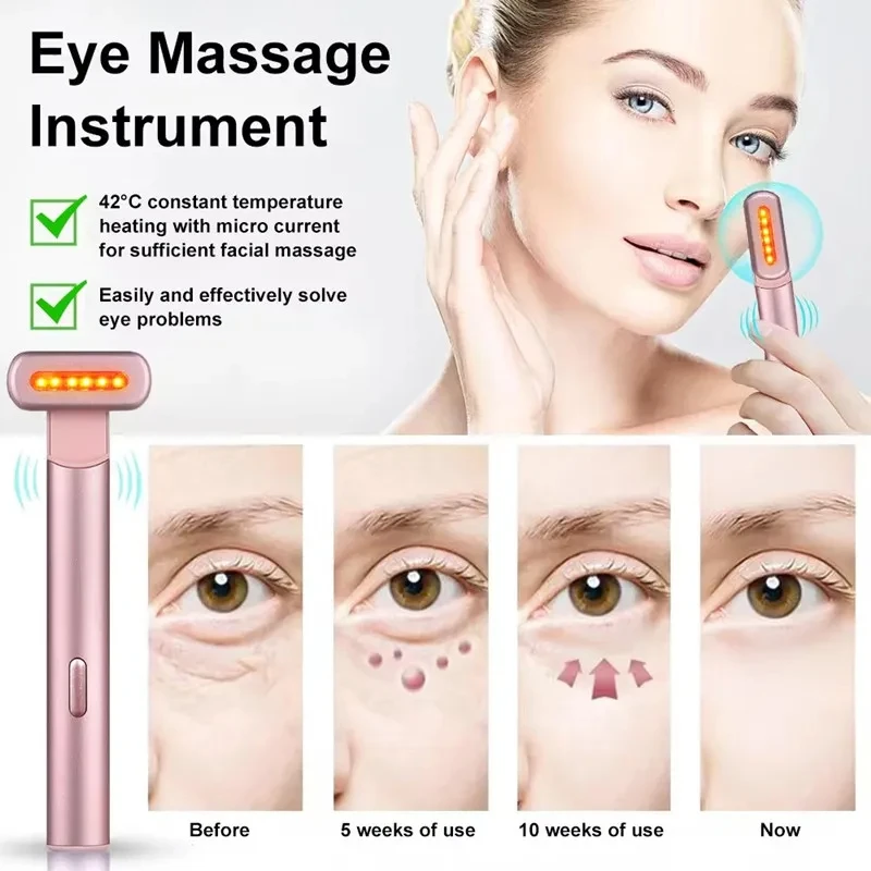 Effective EMS Lighten Dark Circles Red Light Therapy Wand Wholesale