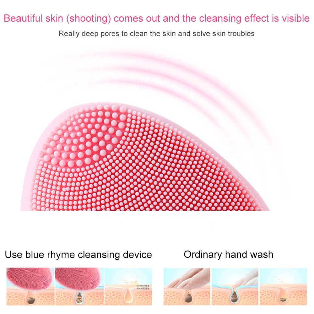 Electric Face Brush Scrubber Waterproof Sonic Mini Electric Face massager