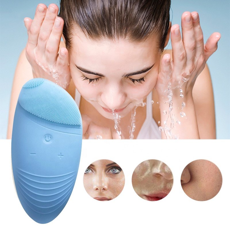 Electric Face Brush Scrubber Waterproof Sonic Mini Electric Face massager