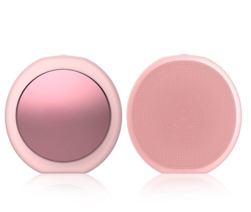Electric Perfect Daily Skincare Routine Vibration Silicon Brush Facial Cleansing Brush with Warm Mode