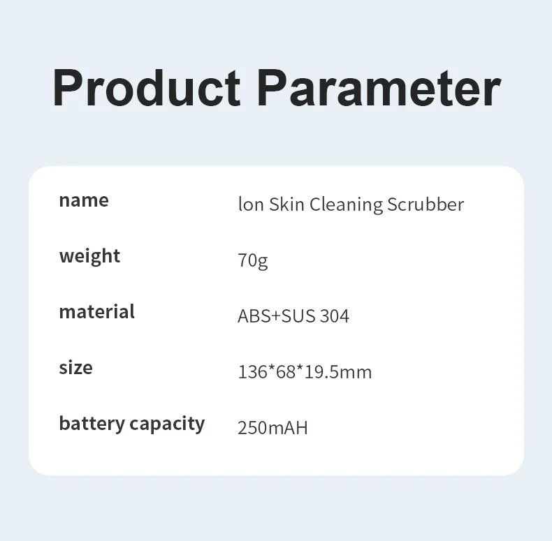 Face Deep Cleansing Skin Scrubber Ultrasonic EMS High Frequency Face Cleaning Machine