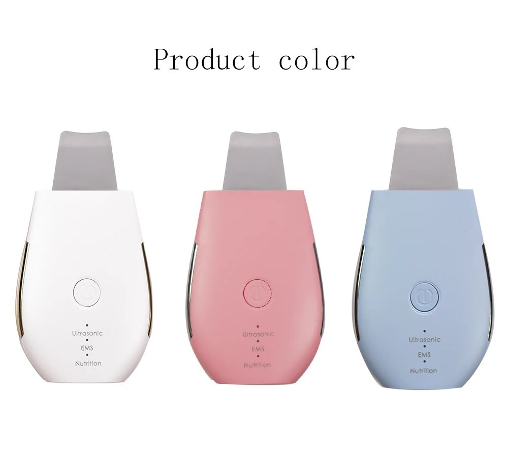 Face Deep Cleansing Skin Scrubber Ultrasonic EMS High Frequency Face Cleaning Machine