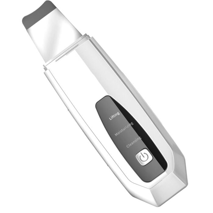 Hand Hold Ultrasonic Face Cleaner Microcurrent Ultrasonic Skin Scrubber Exfoliator Blackhead Remover Skin Scrubber