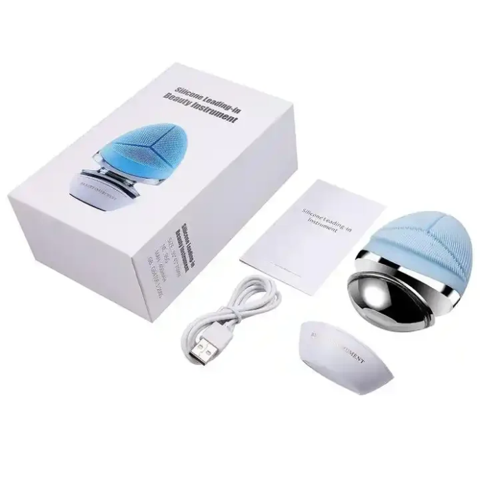 IPX7 Waterproof Anti-Aging Facial Cleansing Brush Silicone Brush Face Massager