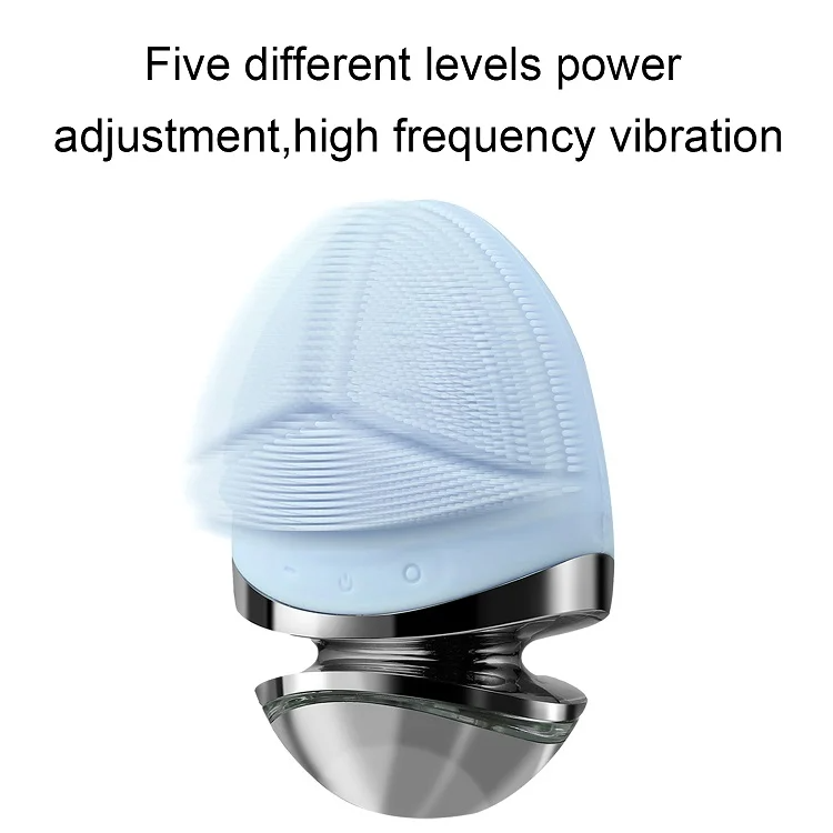 IPX7 Waterproof Anti-Aging Facial Cleansing Brush Silicone Brush Face Massager