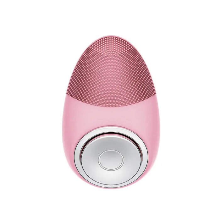 IPX7 Waterproof Ultrasonic Constant Temperature 42℃- 45℃ Facial Cleanser Mini Hand-Held Household EMS Silicone Face Brush