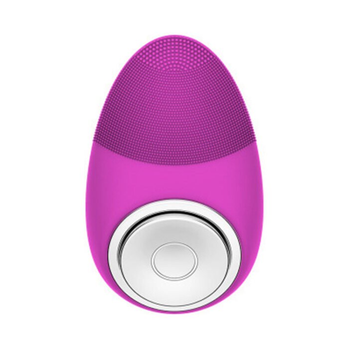 IPX7 Waterproof Ultrasonic Constant Temperature 42℃- 45℃ Facial Cleanser Mini Hand-Held Household EMS Silicone Face Brush