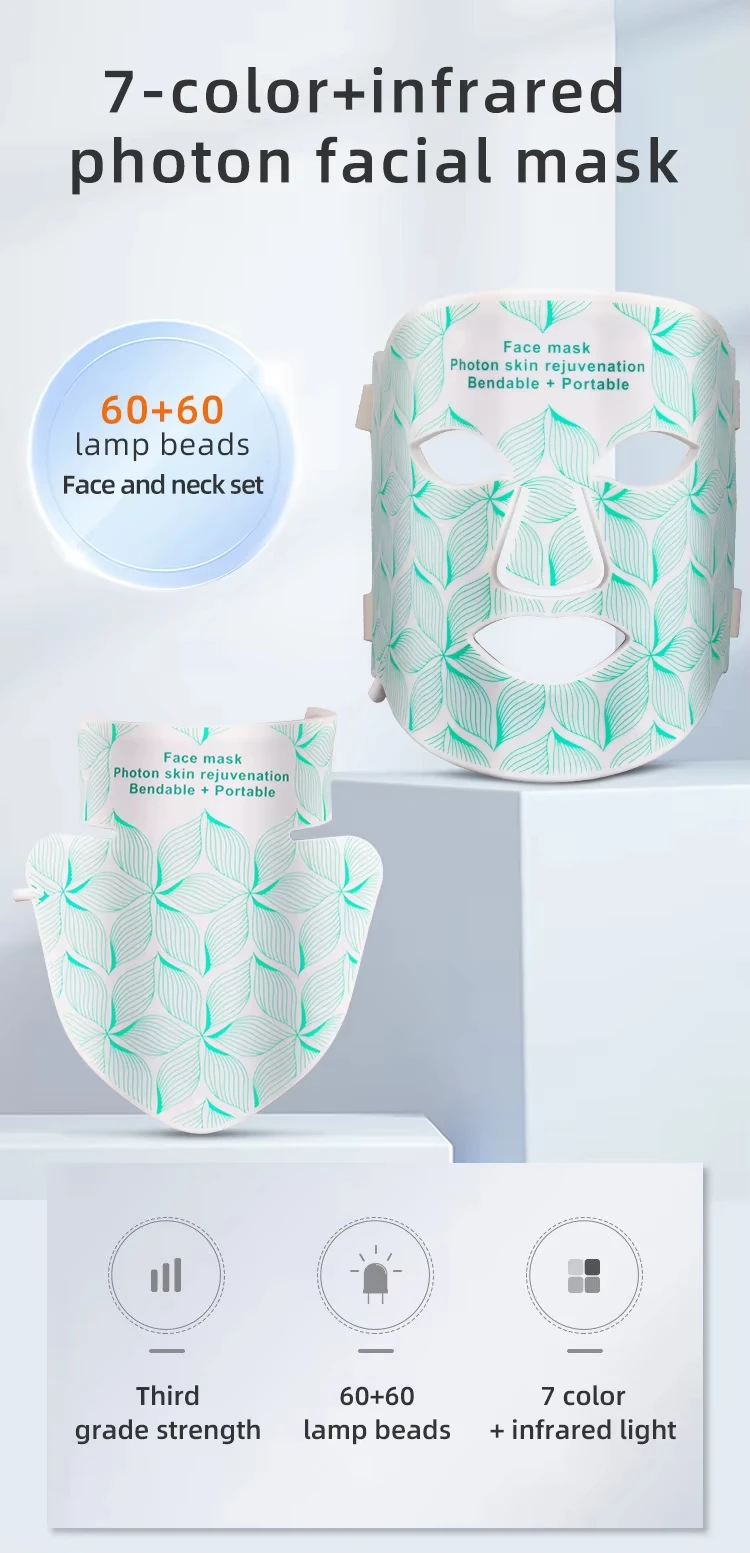 Infrared Red Light Therapy Face Mask Lightweight