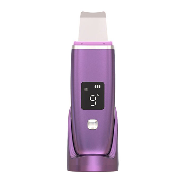 LED Display High Frequency EMS Microcurrent Sonic Vibration Deep Cleaning Silicone Skin Scrubber