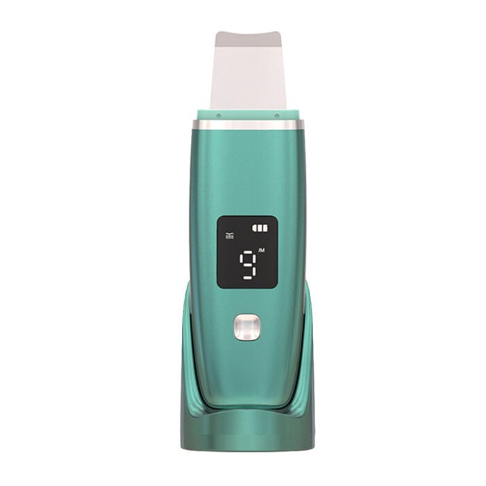 LED Display High Frequency EMS Microcurrent Sonic Vibration Deep Cleaning Silicone Skin Scrubber
