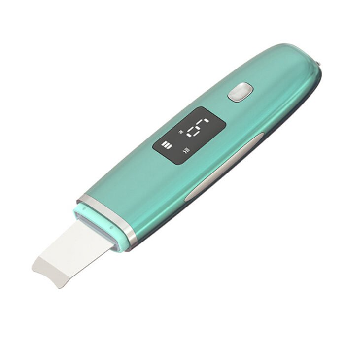 LED Display High Frequency EMS Microcurrent Sonic Vibration Deep Cleaning Silicone Skin Scrubber
