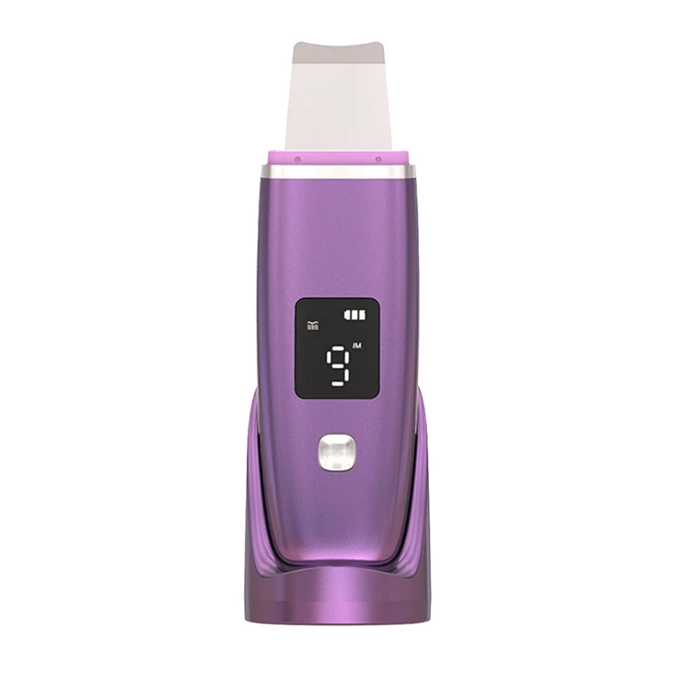LED Display Sonic Vibration Deep Cleaning Ultrasonic Face Scrubber OEM