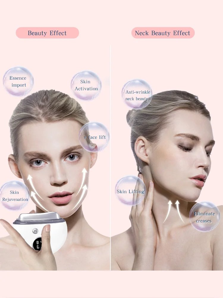 Led Electric Gua Sha Facial Tool 9 Gear Vibration Heating Beauty Scraping Instrument