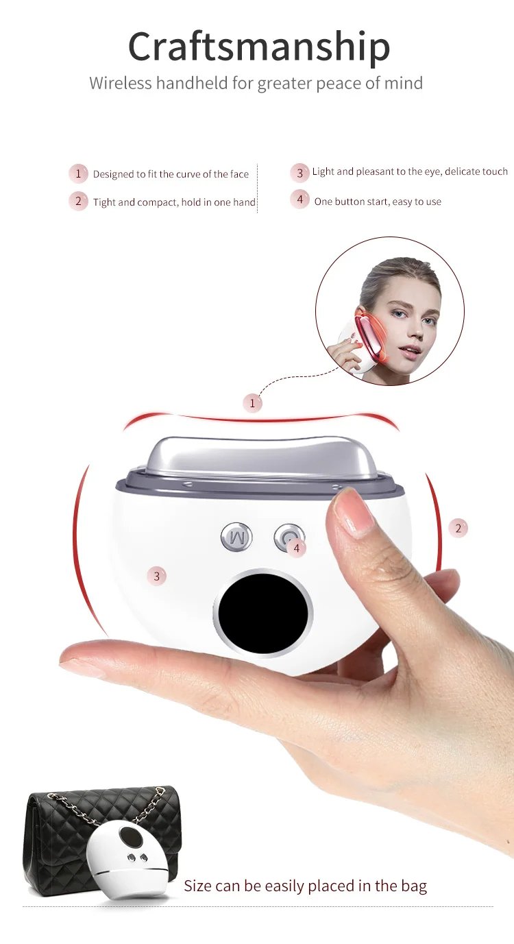 Led Electric Gua Sha Facial Tool 9 Gear Vibration Heating Beauty Scraping Instrument
