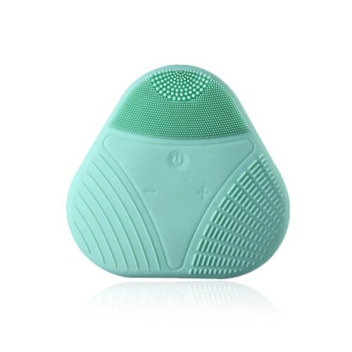 Mini Electric Silicone Skin Brush Silicone Facial Cleaning Brush Waterproof Ultrasonic Silicone Facial Cleanser