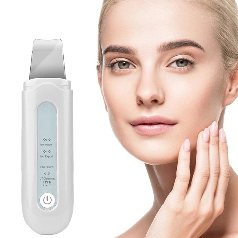 Multifuncional Sonic Vibration Ultrasonic Beauty Scoop Blackhead Skin Scrubber