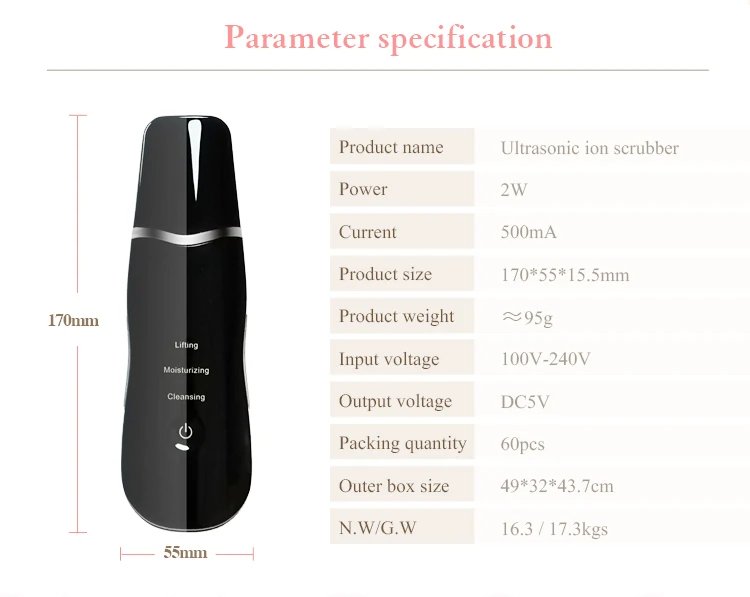 Personal Care skin ScrubberFace Deep Cleaning Cleaner Vacuum Blackhead Remover Massage