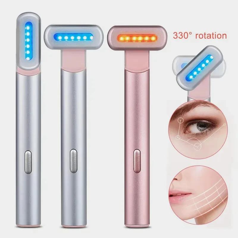 Portable 330° Rotating Red Blue Light Therapy Wand Bulk