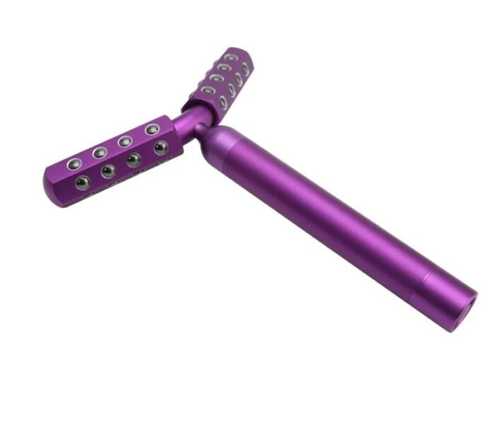 AA Battery Powered Double Rollers Y Shape Electric Facial Lift Body Germanium Face Massage Uplift Roller