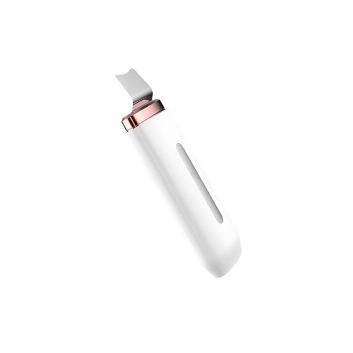 Professional Ultrasonic EMS Skin Scrubber Silicone Face Blackhead Remover RED Blue LED Light Deep Face Cleaning