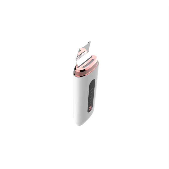 Professional Ultrasonic EMS Skin Scrubber Silicone Face Blackhead Remover RED Blue LED Light Deep Face Cleaning