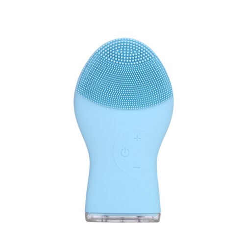 Silicone Facial Cleansing Brush High Frequency Waterproof IPX7 Rechargeable Deep Cleaning Face Scrubber
