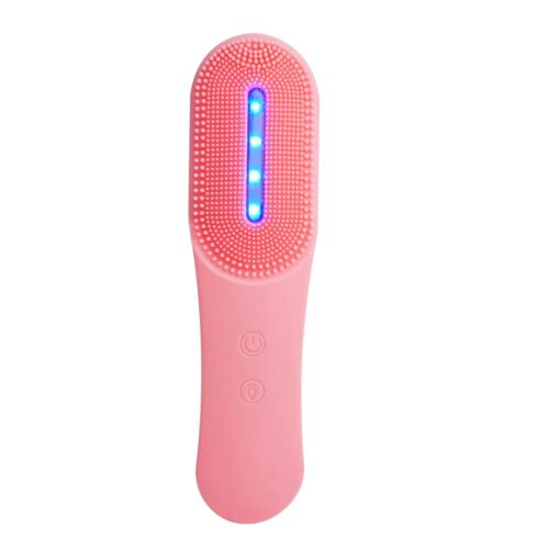 Silicone Led Photon Rejuvenation Anti Acne Cleanser Brush Facial Cleansing Vibration