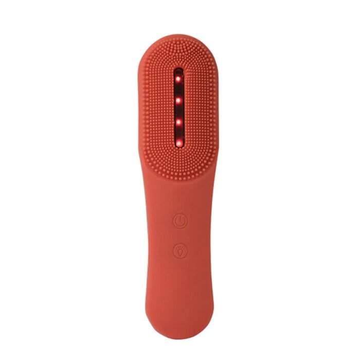 Silicone Led Photon Rejuvenation Anti Acne Cleanser Brush Facial Cleansing Vibration