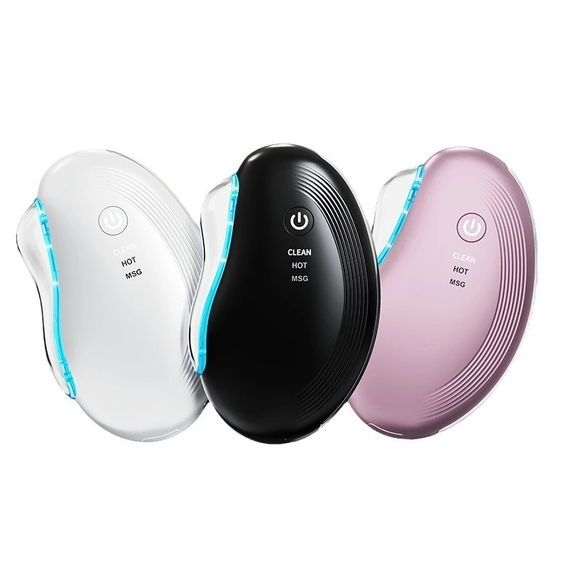 Three Color Electric Guasha Face Massager Red LED Light Therapy OEM