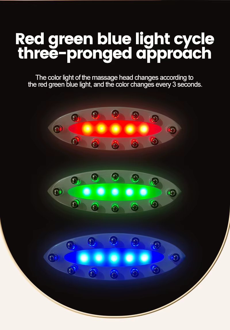 Ems Red Light Guasha Device Heat Vibration Face Massage Facial Beauty Machine Skin Whitening Microcurrent