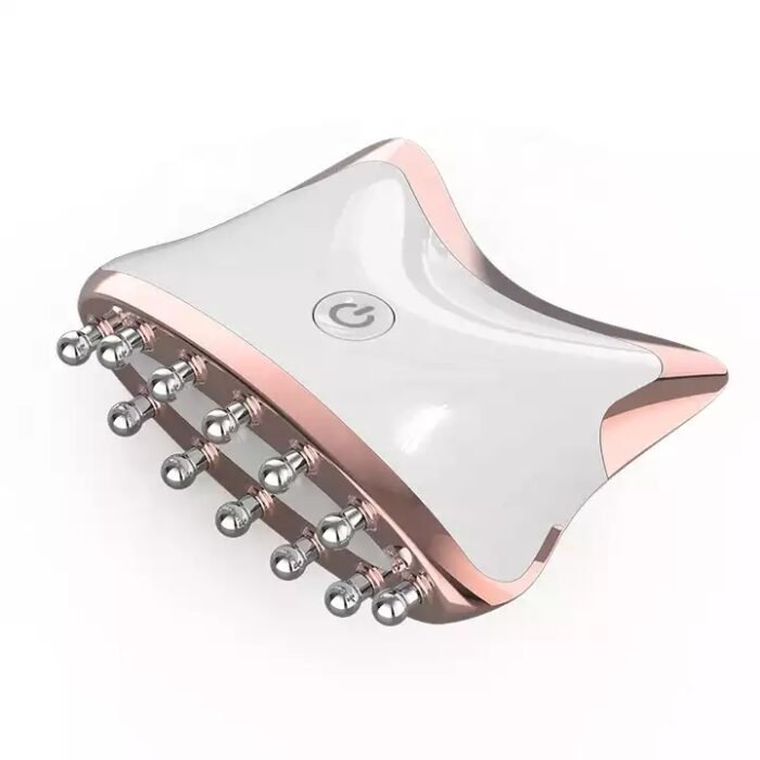 Ems Red Light Guasha Device Heat Vibration Face Massage Facial Beauty Machine Skin Whitening Microcurrent