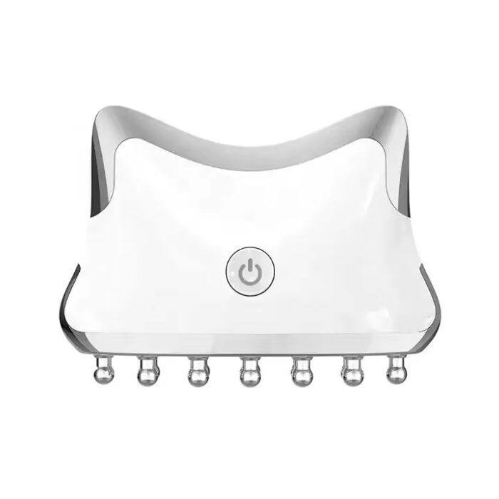 Ems Red Light Guasha Device Heat Vibration Face Massage Facial Beauty Machine Skin Whitening Microcurrent