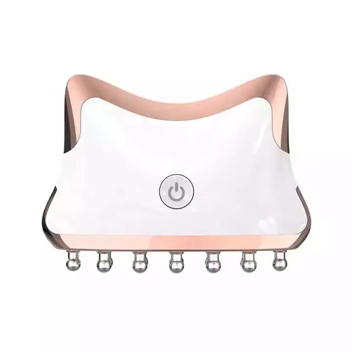 Ems Red Light Guasha Device Heat Vibration Face Massage Facial Beauty Machine Skin Whitening Microcurrent
