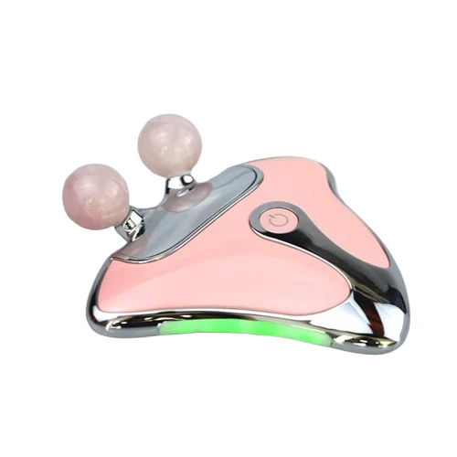 Green Light Electric Hot Compress Jade Gua Sha Board OEM