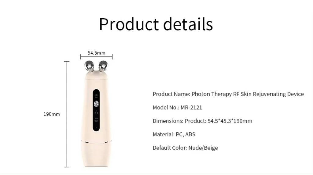 Luxury Microcurrent Radio Frequency Skin Tightening Facial Toning Device Anti Wrinkle Red Light Therapy Device Home Use Beauty Equipment Facial Massager
