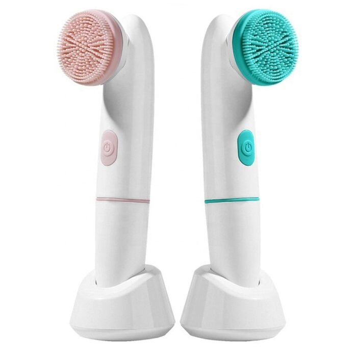 2 In 1 Face IPX6 Waterproof Silicone Cleansing Facial Cleaning Wash Brush