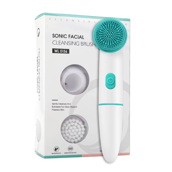 2 In 1 Face IPX6 Waterproof Silicone Cleansing Facial Cleaning Wash Brush