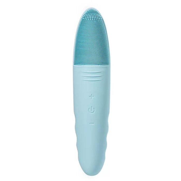 Deep Cleaning High Frequency Vibration IPX7 Waterproof Facial Cleansing Brush Silicone Head Brush