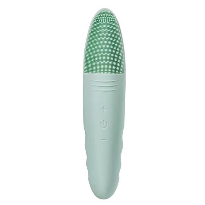 Deep Cleaning High Frequency Vibration IPX7 Waterproof Facial Cleansing Brush Silicone Head Brush