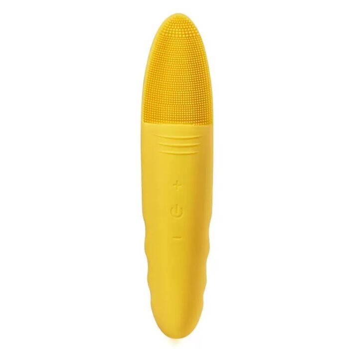 Deep Cleaning High Frequency Vibration IPX7 Waterproof Facial Cleansing Brush Silicone Head Brush